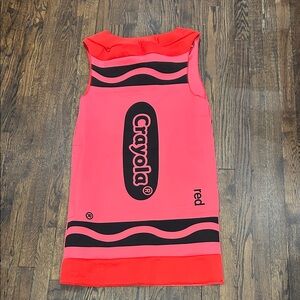 Crayola Vivid Red costume adult small